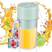 Riwcyla Portable Blender for Shakes and Smoothies 340ml Blender with Handle 6 Waterproof USB Type,C Rechargeable Blender for Home Kitchen Office Travel Sports