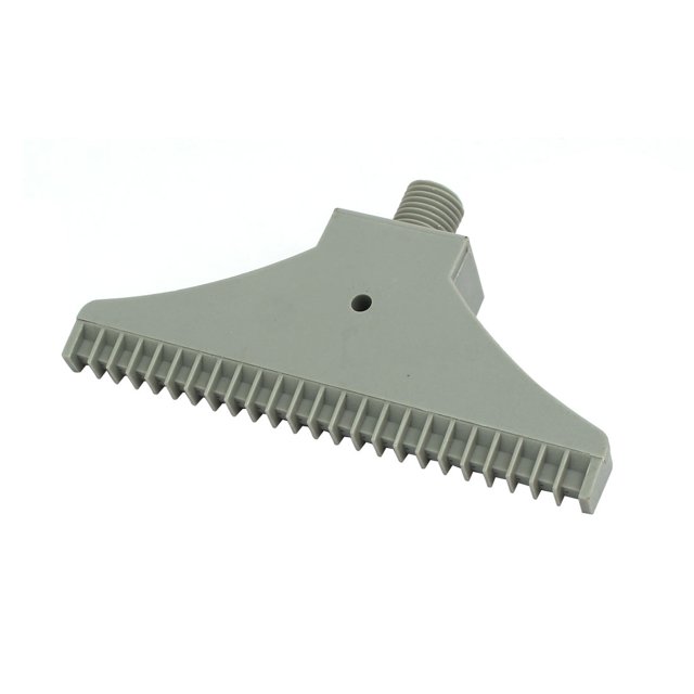 Unique Bargains 1/4BSP Male Thread 110mm Width ABS Single Hole Air Blow Off Flat Jet Nozzle Gray