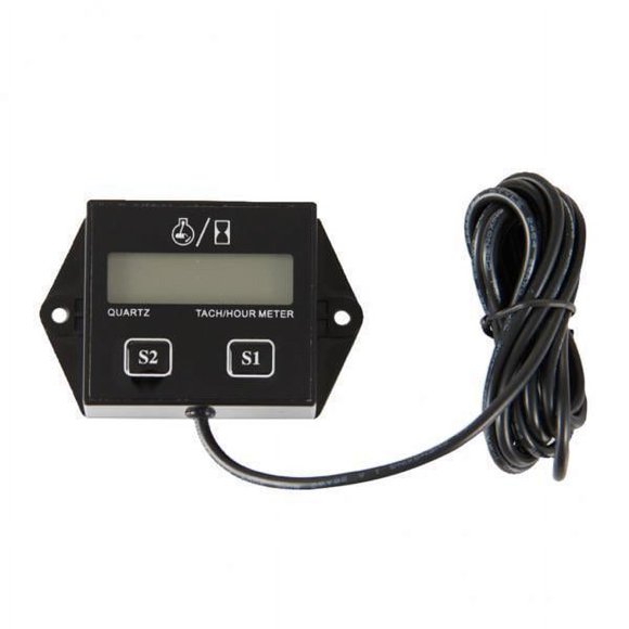 Miulika Compteur d'Heures 2-3 RPM Affichage LCD pour Vélo Moto 2 Pcs