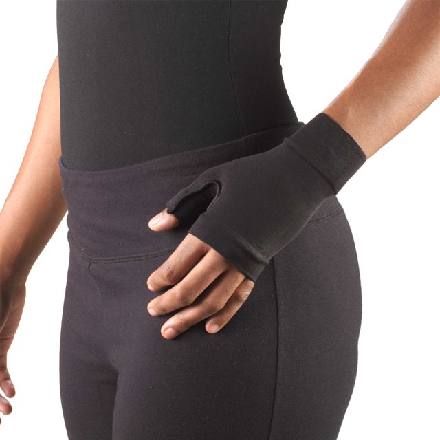 Truform Gantelet de Compression : 20 - 30 mmHg, Noir, Petit