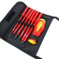 thumbnail image 1 of 7pcs Isolé Tournevis Ensemble Tournevis Électriciens Antirouille CR-V Fendue Outils à Main 1000V Résistant à l'Usure Outils à Main, 1 of 6
