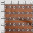 thumbnail image 1 of oneOone Polyester Lycra Fabric Leaves & Floral Block Printed Craft Fabric BTY 56 Inch Wide, 1 of 4