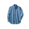 thumbnail image 1 of Gravity Threads Mens Long-Sleeve Denim Shirt - Faded Blue - Large, 1 of 2