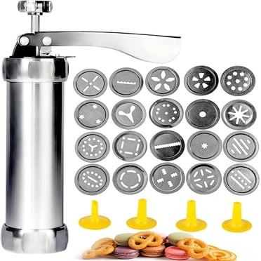 MesaSe Stainless Steel Biscuit Press Spritz Cookie Press Adjustable Size