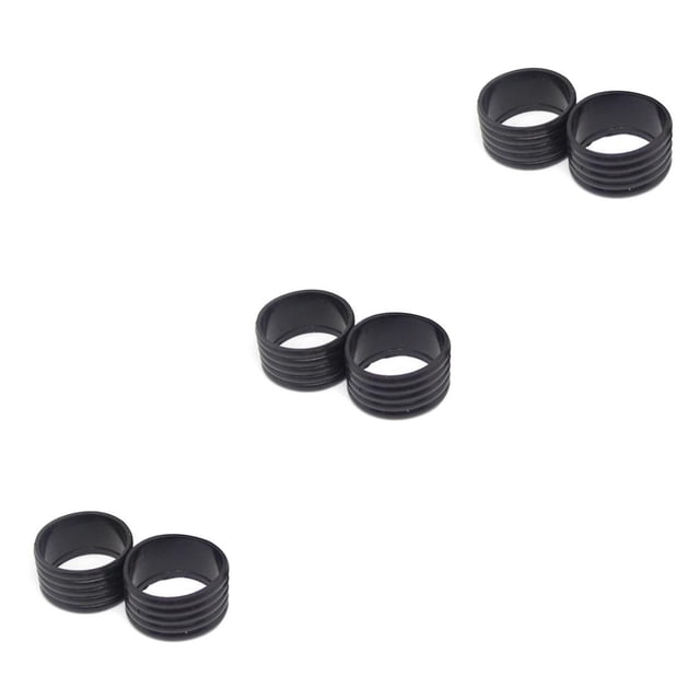 ZLight 2 Pieces Tennis Racket Grip Ring Badminton Bat Overgrip Fix Kit Grip Tape Protector Supplies Professional Accessories Black 3Set
