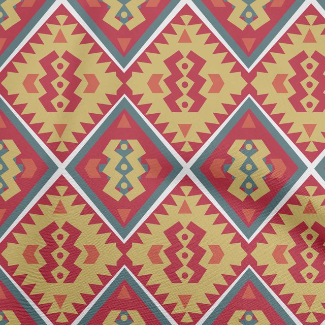 oneOone Georgette Viscose Maroon Fabric Tribal Sewing Craft Projects Fabric Prints By Yard 42 Inch Wide