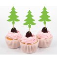 thumbnail image 1 of Darling Souvenir Christmas Tree Cupcake Toppers Dessert Decorations - Pack Of 20, 1 of 6
