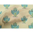 thumbnail image 4 of oneOone Cotton Poplin Fabric Floral Block Printed Craft Fabric BTY 42 Inch Wide, 4 of 4