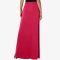 thumbnail image 4 of FAIWAD Women's Elastic High Waisted Maxi Skirt Drawstring Loose Casual Basic A-Line Skirts with Pockets, 4 of 7