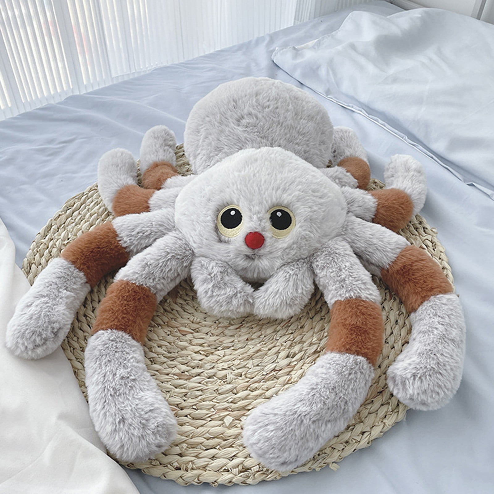 Animal en Peluche Araignée Noire, Jouet en Peluche Araignée Réalist Animal en Peluche Araignée Noire, Jouet en Peluche Araignée Réalist