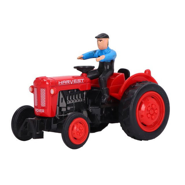 Farm Tractor Toy, Plastic Kids Farm Vehicle Toys Cognitive Development Alloy For Home Play Red