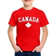 thumbnail image 2 of GDREDA Canada T-Shirts à Imprimé Drapeau Canada Day T-Shirt à Manches Courtes pour Filles T-Shirt d'Été à Col Rond Coupe Décontractée T-Shirts Basiques, 2 of 3