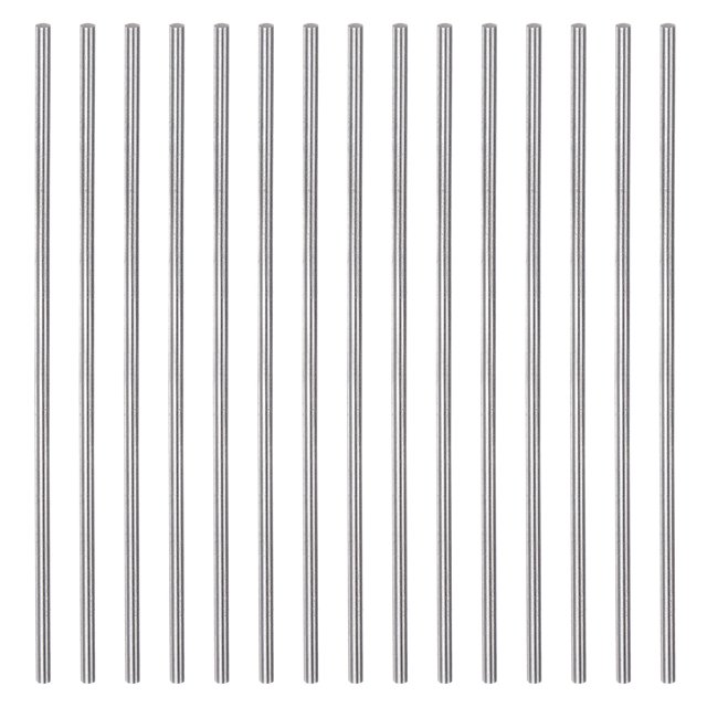 Unique Bargains 15 Packs 2.4mm x 100mm Haute Vitesse Acier (HSS) Rond Tige Bar DIY Stock Outil