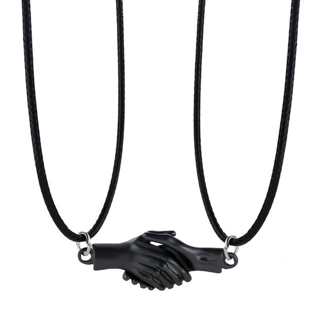 Colle Collier Magnetic Magnetic: 2pcs Mode Collier Collier Pendentif Collier