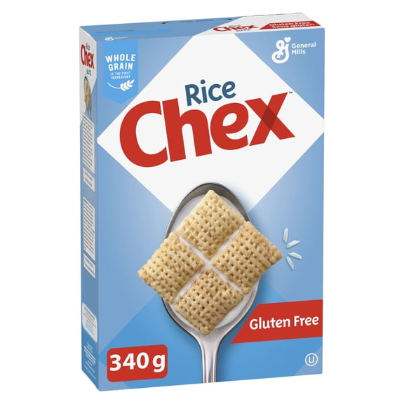Chex au Riz, Céréales Sans Gluten, à base de Grains Entiers, 365 g