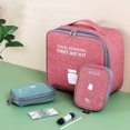 thumbnail image 3 of maytalsory Emergency Organizer Zipper Waterproof Household Empty Storage Bag Classification Dust-proof Students Pill Case for School Red Large, 3 of 8