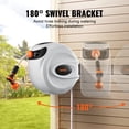 thumbnail image 3 of VEVOR Retractable Hose Reel, 65 ft x 5/8 inch, 180° Swivel Bracket Wall-Mounted, Garden Water Hose Reel with 9-Pattern Nozzle, Automatic Rewind, Lock at Any Length, and Slow Return System, 3 of 9
