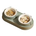 thumbnail image 1 of Pet Food Bowl Set, Exquisite Large Caliber Portable Double Cat Bowl  For Dog, 1 of 8