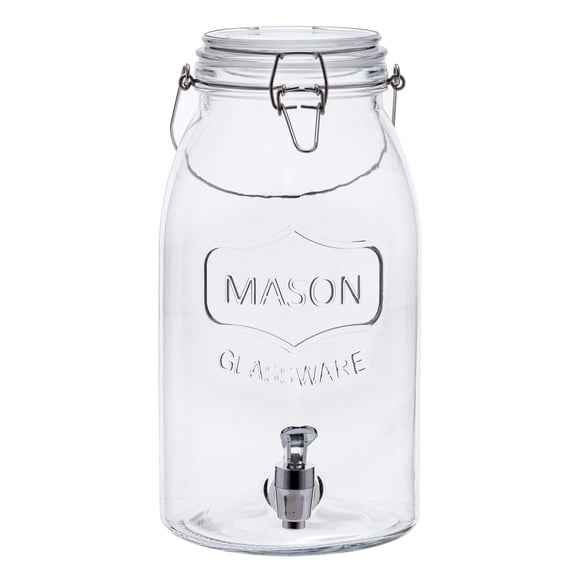 Mainstays Pot de thé clair en verre Mason Sun avec pince