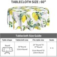 thumbnail image 4 of Floral Lemon Tablecloth Round 60" Watercolor Yellow Lemonade Summer Tablecloth Waterproof Wrinkle Free Tablecloth Kitchen Circle Table Cloth Cover Mat for Party Dinning Tabletop Wedding Home Decor, 4 of 6