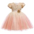 thumbnail image 1 of HAWEE Robe en Dentelle à Fleurs pour Filles, Princesse, Boutique, Mariage, Concours, Fête, Robe de Bal, 1 of 7