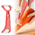 thumbnail image 1 of Product Category Peeler Peeler 2 Product Title Double Vegetable Grater Functional Stainless Steel Peeler Fruit And Vegetable Cutter With Ergonomic Handle, 1 of 2