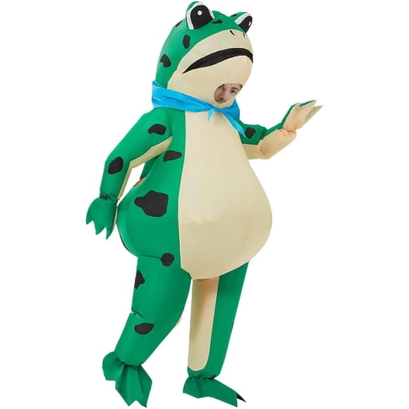 Funny Frog Inflatable Costume Cosplay Blow-Up Suit For Adult/Birthday/Halloween Party/Mardi Gras