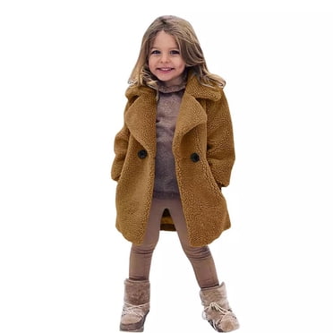 matoen Manteau Veste en Molleton pour Tout-Petits Enfants Filles Automne Hiver Manteau Chaud Vêtement d'Extérieur Veste