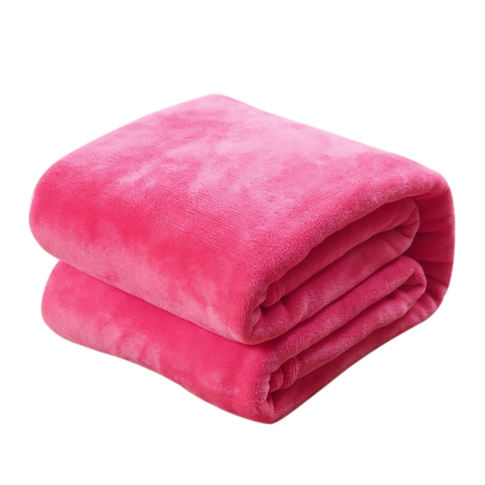 Huayishang Weighted Blanket Clearance, Super Soft Warm Solid Warm Micro Plush Fleece Blanket Throw Rug Sofa Bedding Home Essentials Watermelon Red