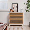 thumbnail image 2 of Costway Commode en Rotin à 3 Tiroirs Armoire Moderne Coffre Rangement Salon Entrée, 2 of 10