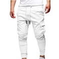 thumbnail image 1 of KIHOUT Mens Fashion Joggers Sports Pants - Drawstring Loose Cargo Pants Sweatpants Trousers, 1 of 4