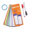 thumbnail image 2 of LEEYNEER Cartes Éclair de Multiplication 3e 6e Année 17 Pcs Table des Heures Cartes de Mathématiques avec Marqueurs Effaçables à Sec Outils d'Apprentissage Portables pour l'École à la Maison et la Salle de Classe, 2 of 9