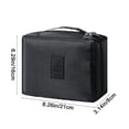 thumbnail image 3 of Uuiauoio Capacity Waterproof Makeup Bag Organizer, Portable Travel Cosmetic Storage Pouch with Removable Compartments, Toiletry Bag for Home, Gym, and Outdoor Use, Durable and Easy to Clean, 3 of 9
