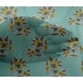 thumbnail image 4 of oneOone Viscose Chiffon Fabric Leaves & Floral Block Decor Fabric Printed BTY 42 Inch Wide, 4 of 4