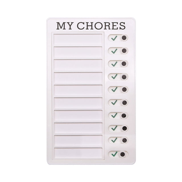 WHEANG Chore Chart for Adults Boards To Do List Rv Checklist Board Portable Chores Chart for Multiple Detachable Plastic Diy Message Home Travel Planning Reminder Chart One Size Multi-Color