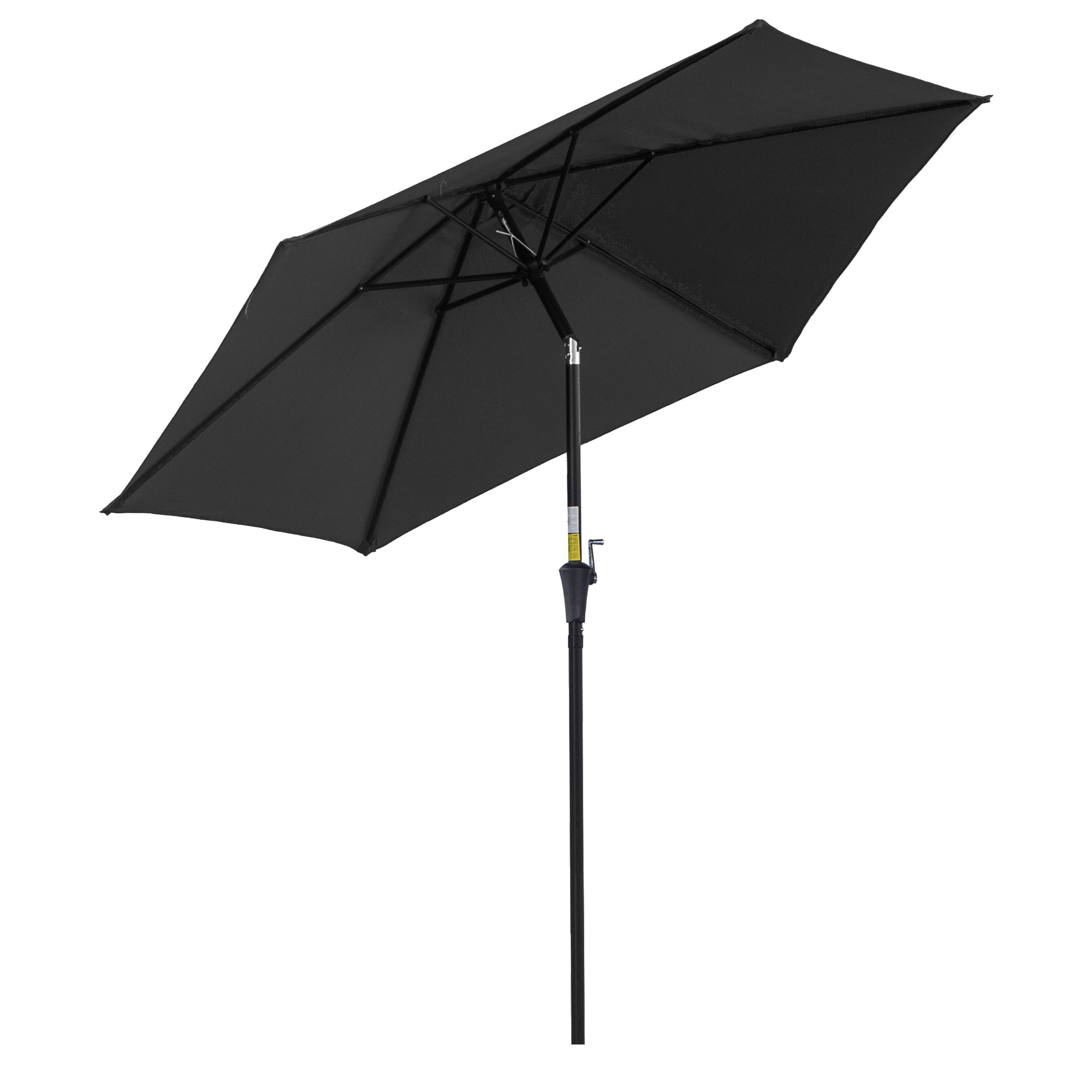 Outsunny 8.5' Round Aluminum Patio Umbrella Black