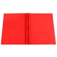 thumbnail image 3 of Red Plastic Folder With Pockets Letter Size File Folder Document Organizer For Office School Supplies Heavy Duty Portfolio With Card Slot, 3 of 5