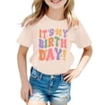 thumbnail image 1 of MEZZALL T-Shirt Mode Décontracté pour Filles Tout-Petits Col Rond Manches Courtes T-Shirt Hauts 6, 8-9 Ans, 1 of 3
