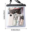 thumbnail image 4 of Waterproof Shoulder Bag Swimming Surfing Beach Water Playing Phone Transparent Toiletry Pouch, 4 of 8