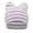 Purple, variant on JMYHOAM Winter Beanie Hat Striped Ears Steamed Shaped Bread Knitting Hat Children's Winter Thickened Ear Protection Wool Hat Hat
