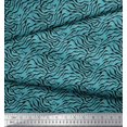 thumbnail image 3 of Soimoi Blue Poly Georgette Fabric Tiger & Giraffe Animal Skin Print Sewing Fabric BTY 42 Inch Wide, 3 of 3