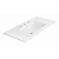 thumbnail image 2 of American Imaginations 35.5-in. W 3H8-in. Ceramic Top Set In White Color - Overflow Drain Incl. AI-32765, 2 of 9