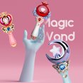 thumbnail image 4 of Kids Plastic Princess Wand Moon Crown Fake Diamond LED Fairy Wand Musical Toy, 4 of 10