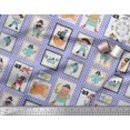thumbnail image 2 of Soimoi Poly Georgette Fabric Penguin Ocean Print Sewing Fabric Yard 52 Inch Wide, 2 of 3