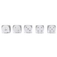 thumbnail image 4 of 5pcs Table Game Dices Set, Portable High StrengthAluminium Alloy Dices Set with Storage Box for Table Game Poker Games, 4 of 8
