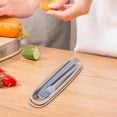 thumbnail image 1 of Chmadoxn Kitchen Gadgets, Kitchen Accessories, Kitchen Utensils, Kitchen Tool Spoon Chopsticks And Fork Three-piece Tableware Set Cutlery Cutlery, 1 of 5