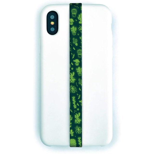 : la Sangle de Doigt à Boucle Originale pour Téléphone Mobile - Support de Doigt à Boucle pour Étui de Téléphone à Prise - Support de Sangle pour Poignée de Téléphone - Boucle de Doigt pour Étui de Téléphone Cellulaire (Cactus)