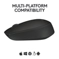 thumbnail image 2 of Logitech Wireless Mouse M170, 2.4 GHz with USB Mini Receiver, , 12-Months Battery Life - Black, 2 of 9