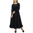 thumbnail image 1 of Bimba Robe Maxi Longue Décontractée en Coton pour Femme à Taille Smockée, 1 of 8