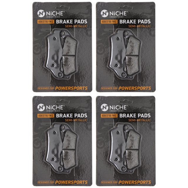 Niche Brake Pad Set for Ducati Multistrada 1200 Semi-Metallic Motorcycle 4 Pack 519-KPA2373D